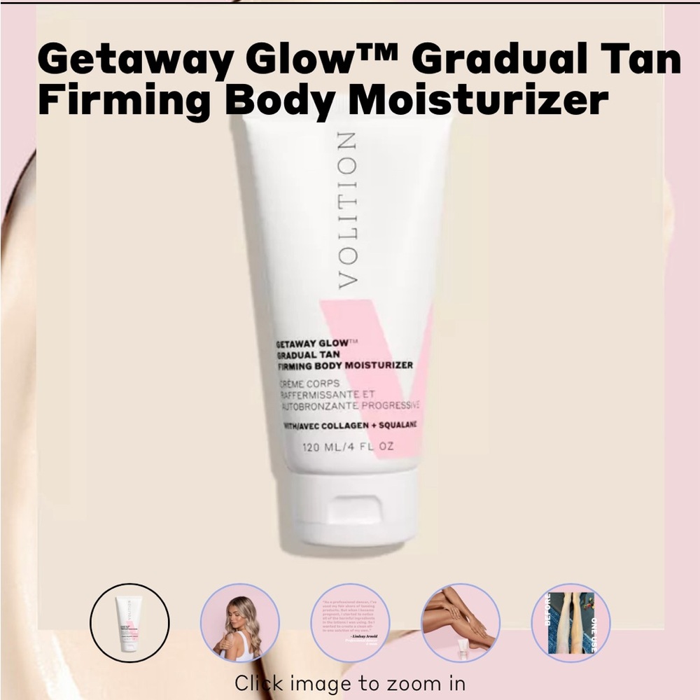 Volition Getaway Glow Gradual Tan Firming Body Moisturizer
